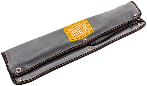 Oklahoma Joe’s Blacksmith 3‑Piece BBQ Knife Set – Full‑Tang Meat Knives with Riveted Handles & Storage Roll