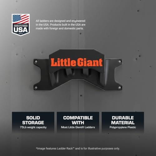 Little Giant Ladder Rack Wall-Mount Ladder Storage Accessory, 15097