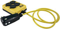 Woods 2516 Coleman Duplex Right Angle Quad Box with Gfci; 125 V; 15 A; 14/3 Awg Sjtw; Gauge; Yellow