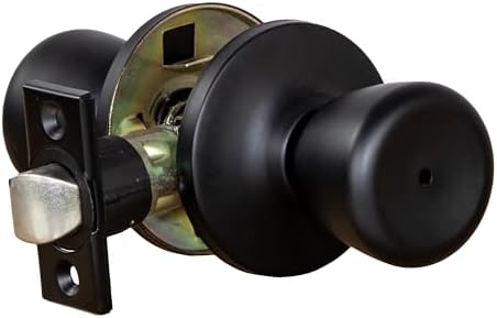 Design House Terrace Privacy Door Knob, Matte Black