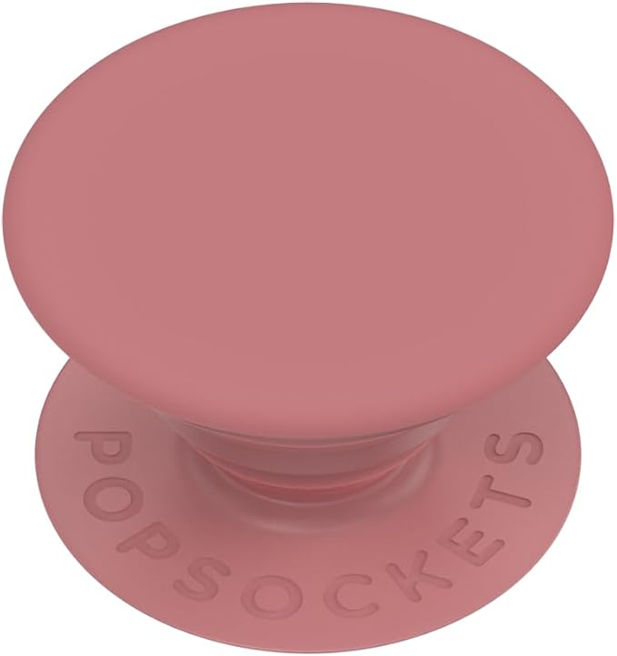 PopSockets Adhesive Phone Grip, Holder- Clay | Secure Comfortable Hold, Anti-Drop, Kickstand, Pink, Electronic Accessories, For iPad/Kindle/iPhone/Android