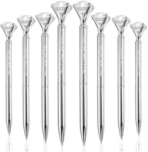 HISHER 20 Pack Custom Crystal Ballpoint Pens Smooth ABS Plastic Twist Pen