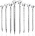 HISHER 20 Pack Custom Crystal Ballpoint Pens Smooth ABS Plastic Twist Pen
