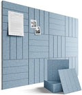 Fluxynara 48" x 36" Large Felt Bulletin Board, Dusty Blue