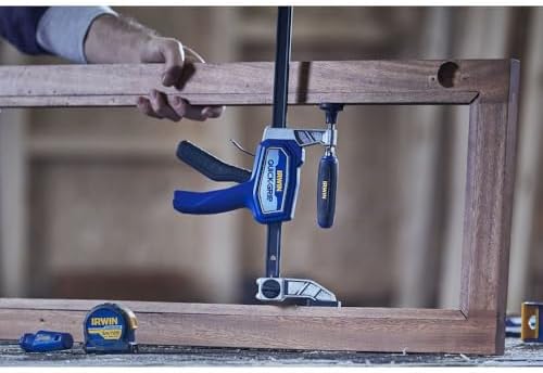 IRWIN QUICK-GRIP Clamps for Woodworking‚ Medium Duty Hybrid Clamp, 12 Inch (IRHT83500)