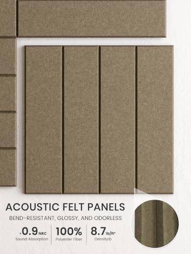 Bumusty 48" x 36" Large Cork Board Alternative, Earth Brown