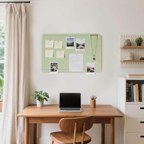 Felt Bulletin Board 24x18 inches, Decorative Pin Board for Home & Office