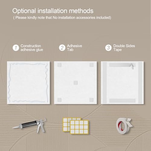 UMIACOUSTICS 3 Pcs 0.7Inch Thick Art Acoustic Panels,Decorative Acoustical Wall Panels, Sound Absorbing Art Panels for Home, Office, Hotel, Vermilion-Trace