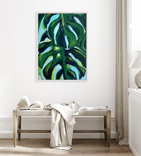 Kate and Laurel Sylvie Blank Framed Canvas Wall Art; 31.5x41.5 White; Vintage Modern Empty Canvas for Paint-Your-Own Art; Ready to Paint Premium Canvas Already Framed