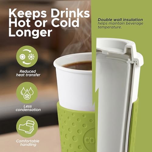 Copco Acadia Travel Mug, 16 Oz - Green, Set of 3