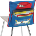 Really Good Stuff Deluxe Chair Pockets with Pencil Case, 6-Pack, Blue