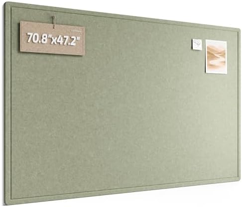 Fluxynara 70.8" x 47.2" Large Bulletin Board, Sage