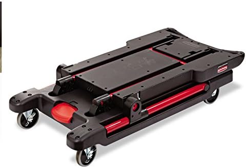 Rubbermaid Commercial Products Convertible Utility Cart/Platform Truck Combination 400 lb. Capacity Black for Warehouse/Garage/Cleaning/Maintenance