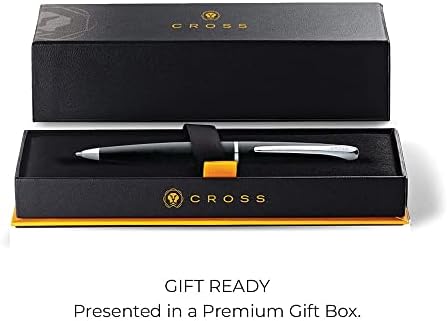Cross ATX Basalt Black Ballpoint Pen, Medium Point, Black Ink