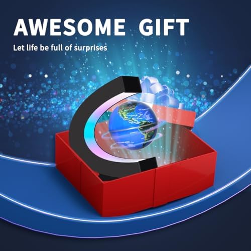 Magnetic Levitating Floating Globe with LED Lights, Cool Tech Gadgets Gifts World Globe Lamp for Men Father Teenage Boys Girls, Birthday Gifts Office Home Desk Decor Display