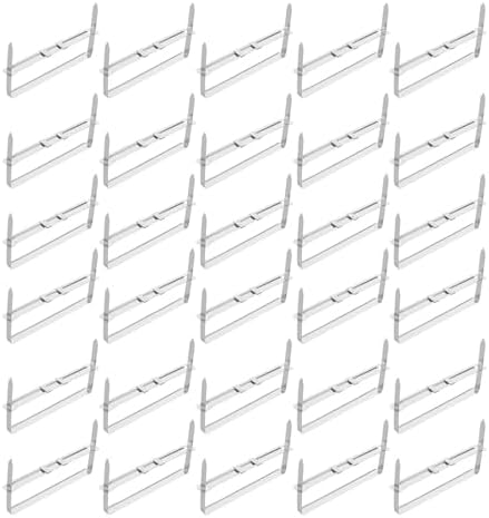 CLISPEED 50pcs Hole Punch Prong Paper Fasteners with Double Hole Design, Iron Metal Clip to Hold Papers, 3.5 Inch Capacity for Student Assignments and Office Document Organization