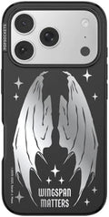 PopSockets iPhone 17 Pro Phone Case with MagSafe- Wingspan | Magnetic, Wireless Charging, Camera & Drop Protection, Bookish, Acotar, Throne, Glass, Sarah