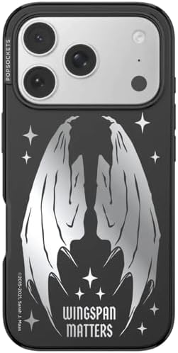 PopSockets iPhone 17 Pro Phone Case with MagSafe- Wingspan | Magnetic, Wireless Charging, Camera & Drop Protection, Bookish, Acotar, Throne, Glass, Sarah