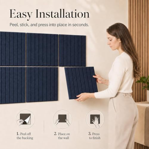 Stripe Felt Bulletin Board Tiles, Cork Board Alternative 48 x 36 in