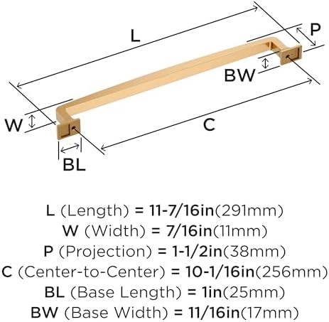 Amerock 10-1/16" Westerly Champagne Bronze Drawer Pull