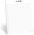 321Done To Do List Notepad, Letter Size 8.5x11, 50 Sheets, Wide Ruled