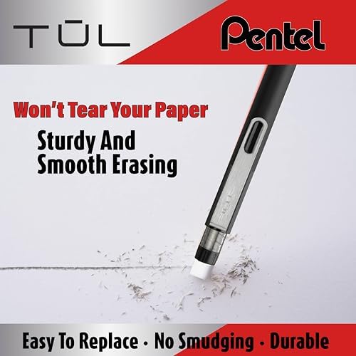 Mechanical Pencils Refill Set, Includes (3 Pack 9 Erasers), & Super Hi-Polymer 0.7 mm Lead Refills, 3 Pack Tubes, 90 Pieces Of Lead, (Refill Set)
