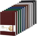 ViVin 12 Pack A5 Hardcover Lined Notebook,192 pg College Ruled 5.5x8.3