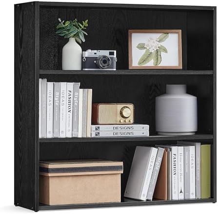 VASAGLE 3-Tier Bookshelf, Storage Organizer, 31.5 x 9.5 x 32 Inches