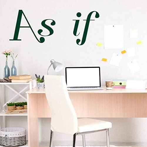 Office or Home Command Center ‘As If’ Vinyl Wall Decal – A Variety of Sizes and Colors Available