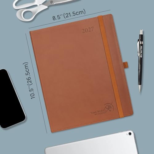POPRUN 2027 Planner, Large-8.5" x 10.5", Weekly & Monthly Appointment Book