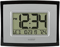 La Crosse Technology Wall/Table Clock, 6.85-inch H x 8.66-inch W x 0.95-inch D (WT-8002U) (WT-8002U-INT)