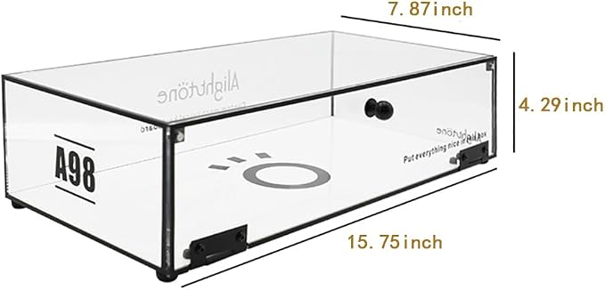 Acrylic Keyboard Storage Display Box, Clear Mechanical Display Rack, Desktop Storage Compartment Placement Rack (One Box)