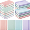 Ceenna 16 Packs Pocket Small Notebook Journals Mini Notebook bulk 192 Pages/96 Sheets Hardcover with Thick Lined Paper 3" x 4.4" A7 Small Notepad Pastel Color For Office Home Journey Supplies