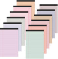 Lincia 12 Pcs 5x8 Colored Legal Pads Lined Note Pads, Sweet Colors
