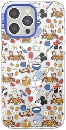PopSockets iPhone 14 Pro Max Phone Case with MagSafe, Wireless Charging Compatible, Disney - Mickey's Buffet