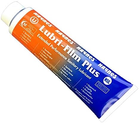 Haynes Lubri-Film Plus Food Grade Grease, O-Ring Lubricant, Food Safe Machine Lubricant, 4 Ounce Tube, Pack of 4 Tubes