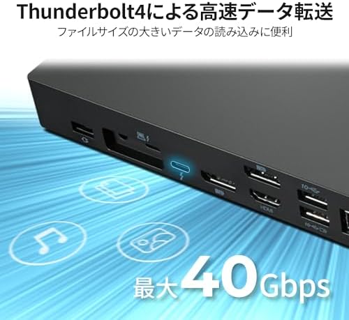 Lenovo ThinkPad Universal Thunderbolt 4 Dock 8K Display Support Up to 100W Power Delivery 40B00135 with HDMI Cable and DP Cable