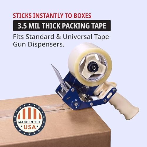 Tape Logic Acrylic Packing Tape, 2" x 55 Yards, 3.5 Mil, Clear, 6-Pack