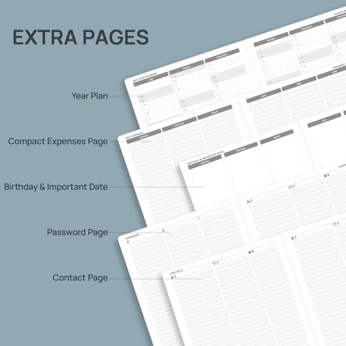 POPRUN 2027 Planner Weekly and Monthly, 8.5" x 10.5", Daily Calendar Book