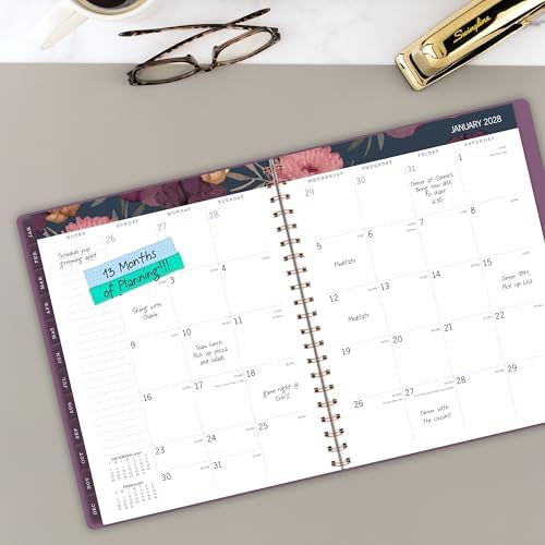 AT-A-GLANCE 2027 Planner, Weekly & Monthly, 13-Month Jan-Jan, 8.5" x 11", Dark Romance (5254-905-27)