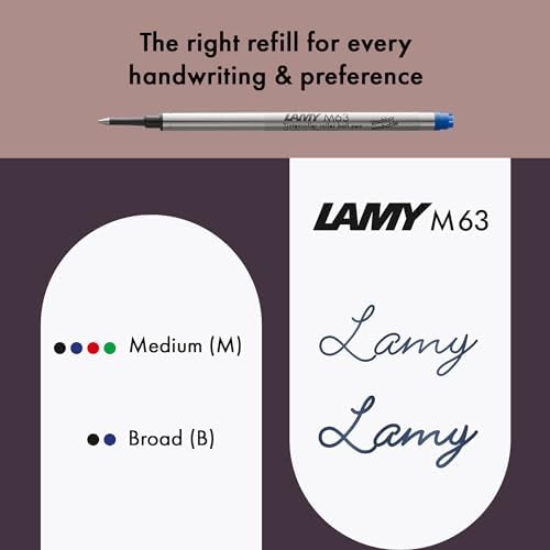 Lamy safari white - Rollerball Pen with ergonomic grip & line width M - for pleasant long writing - made of robust ASA plastic - including rollerball refill M 63 in black