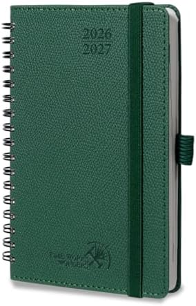 POPRUN 2026-2027 Small Weekly Planner, 4" x 6.25" Pocket Calendar for Purse
