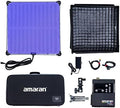 Aputure Amaran F22c 200W RGBWW Flex LED Photo Light with Honeycomb Grid, CCT 2500K to 7500K V Mount RGB Video Light Suooprt DMX Sidus Link App Control 15 Built-in Lighting FX