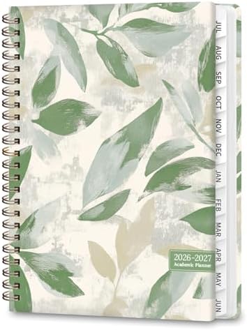 Planner 2026-2027, Weekly and Monthly Academic Year Calendar Planner, July 2026 - June 2027, Daily Agenda Book for Office School Supplies, A5(6.3'' x 8.5'')