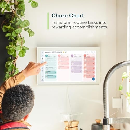 Skylight Calendar – 15" Touchscreen Digital Calendar & Chore Chart, White