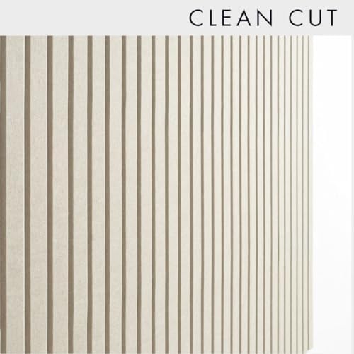 VIVELDA Felt Bulletin Board Tiles 48"x36" - 12-Pack Cork Board Alternative, OEKO-TEX Certified, NRC 0.95 Acoustic Felt Wall Panels, Damage-Free Adhesive, Slatted Design Home Office & Classroom (Opera)