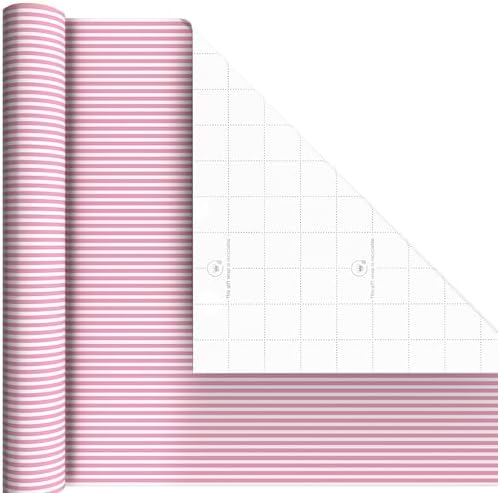 Hallmark Wrapping Paper Mini Rolls, 3-Pack (Baby Shower) 60 Sq. Ft.