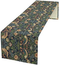 William Morris Strawberry Thief Table Runner Vintage Flowers Table Runner for Dining Table Decor 13 x 108 Inch