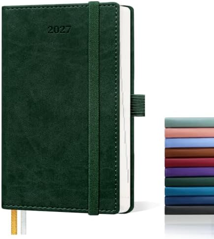 2027 Pocket Calendar, 6.5" x 3.5", Small Appointment Book for Work