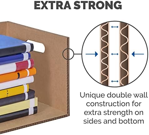 Bankers Box 10-Pack Small Classic Moving Boxes with Reinforced Handles
